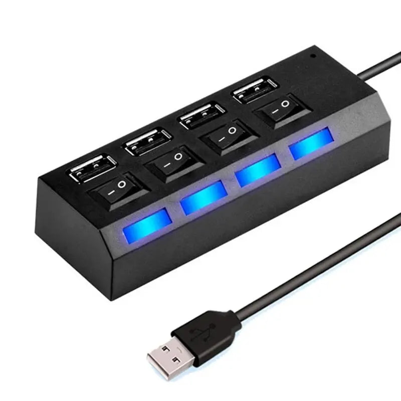 Adaptador para Multiplos USB de 7 e 4 Entradas